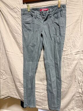 Unionbay Skinny Jeans Gray/green with snake skin pattern